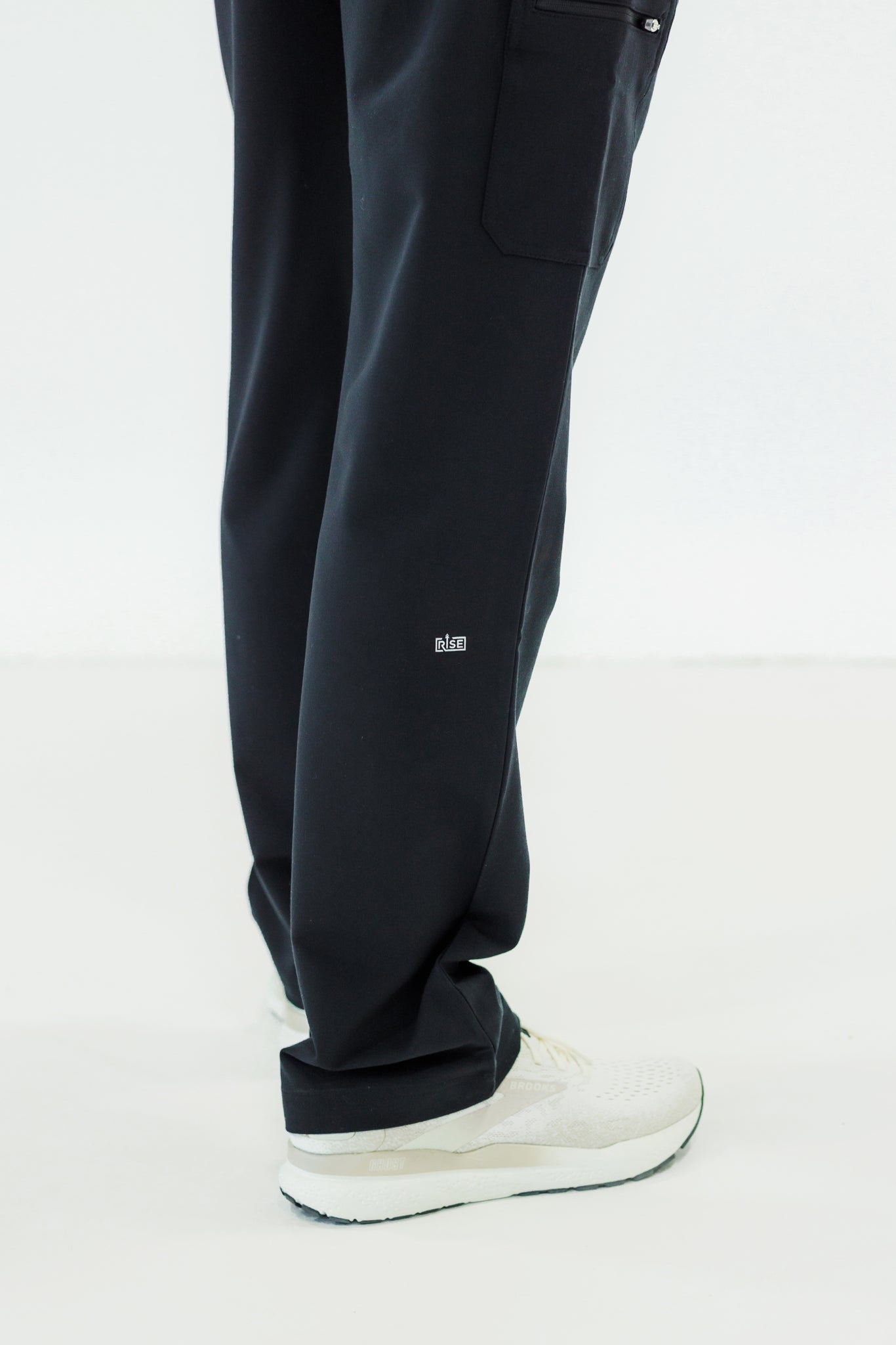 Comfortable black scrub pant with a classic fit designed for busy medical professionals.