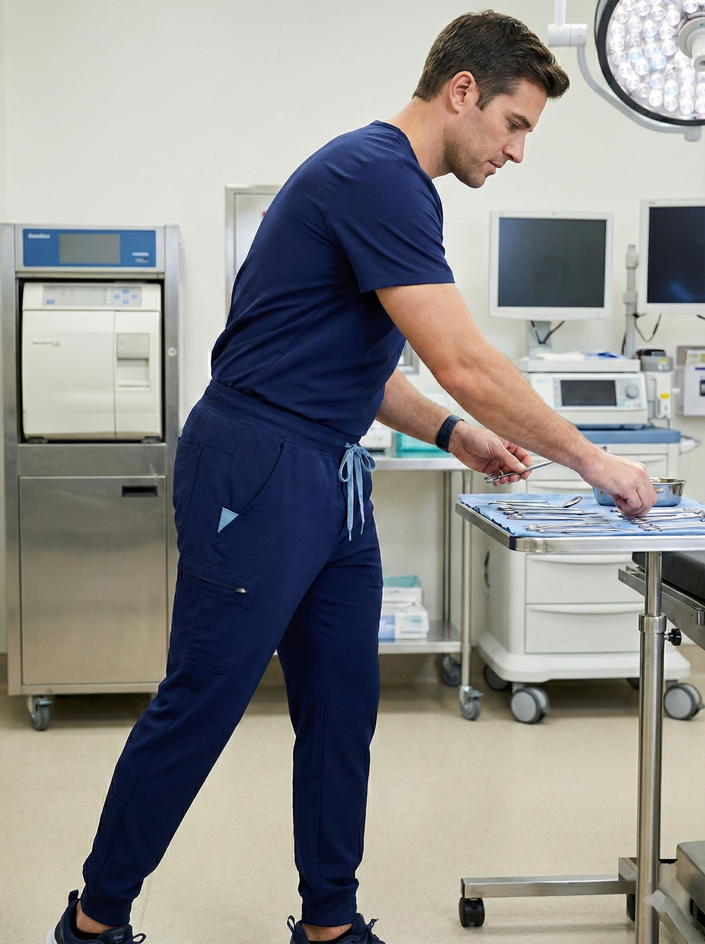 Men Jogger Scrub Pant (Navy)