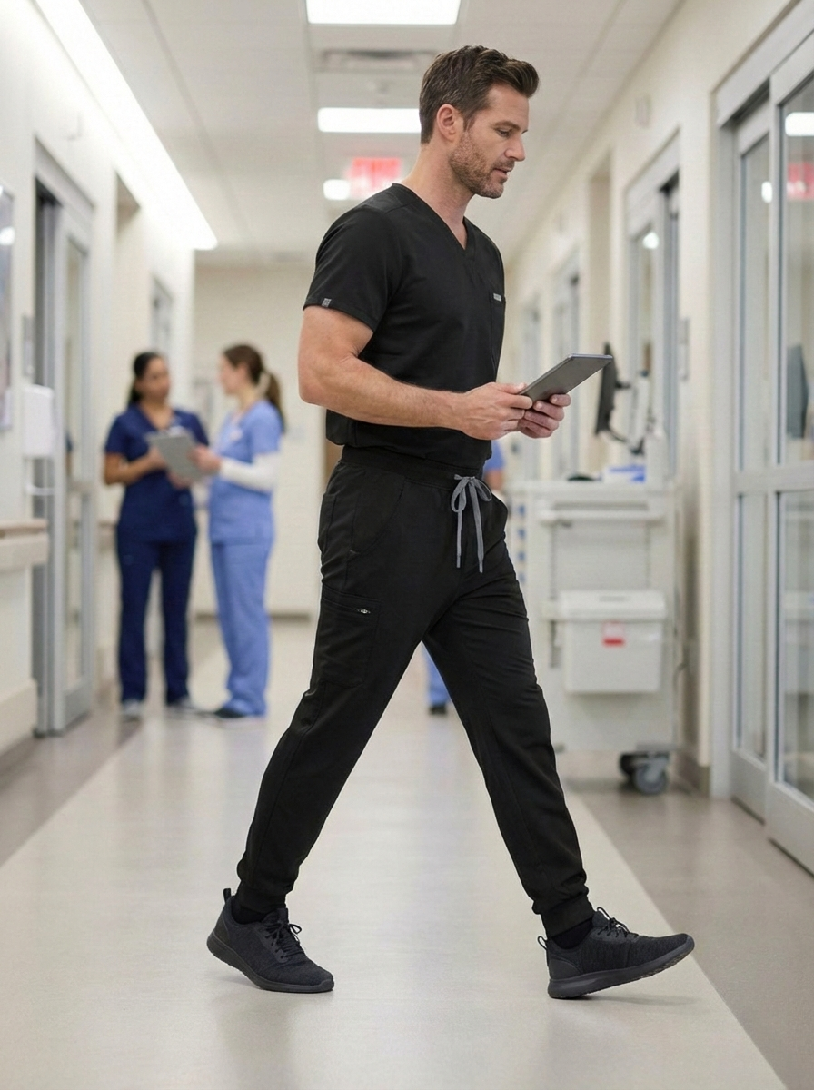 Men Jogger Scrub Pant (Black)