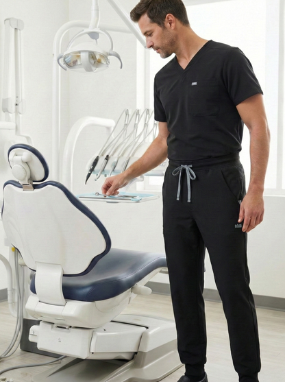 Men Jogger Scrub Pant (Black)