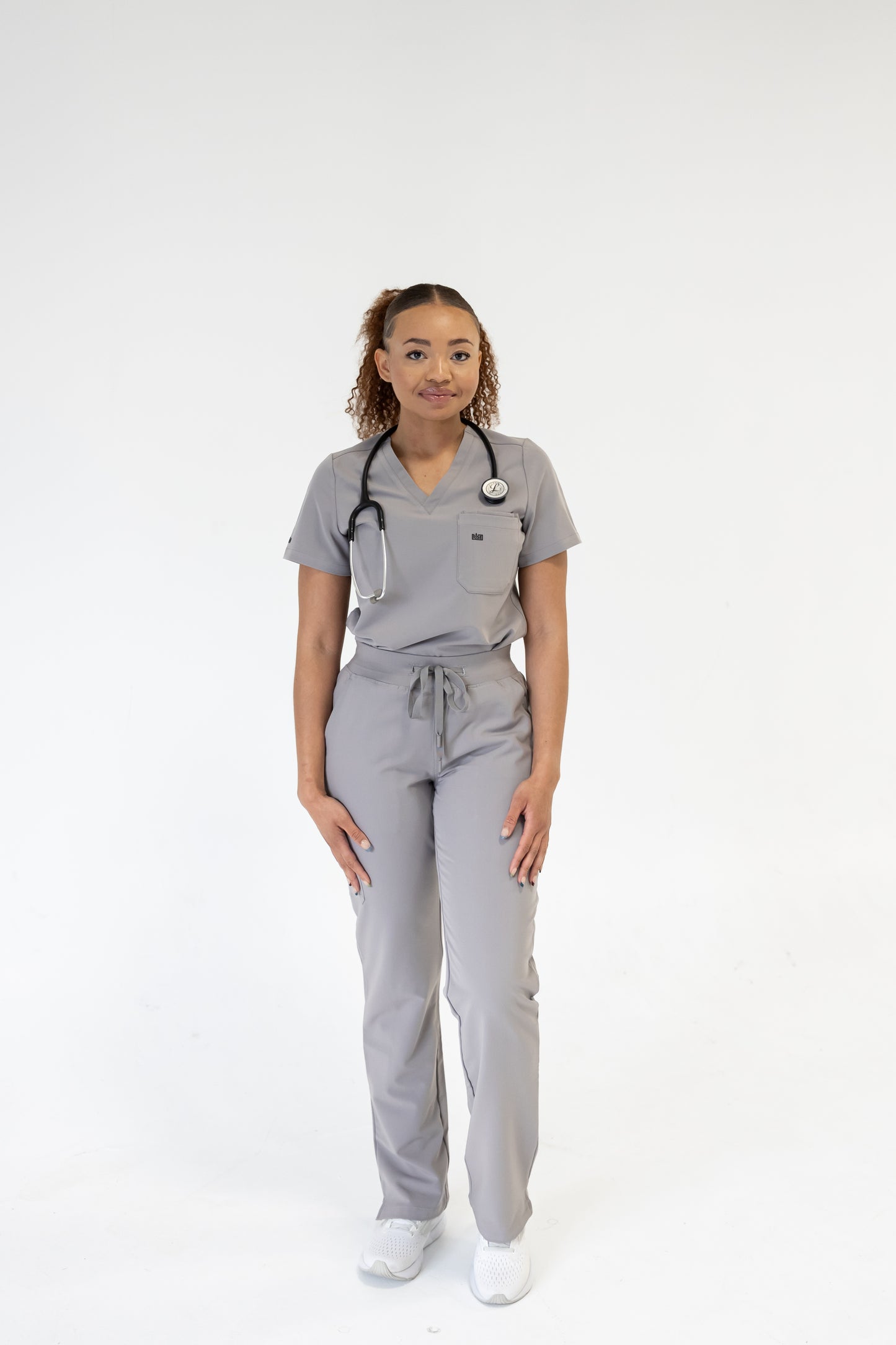 Women Classic Fit Scrub Pant (Gray)