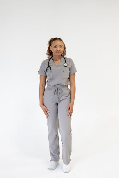 Women Classic Fit Scrub Pant (Gray)