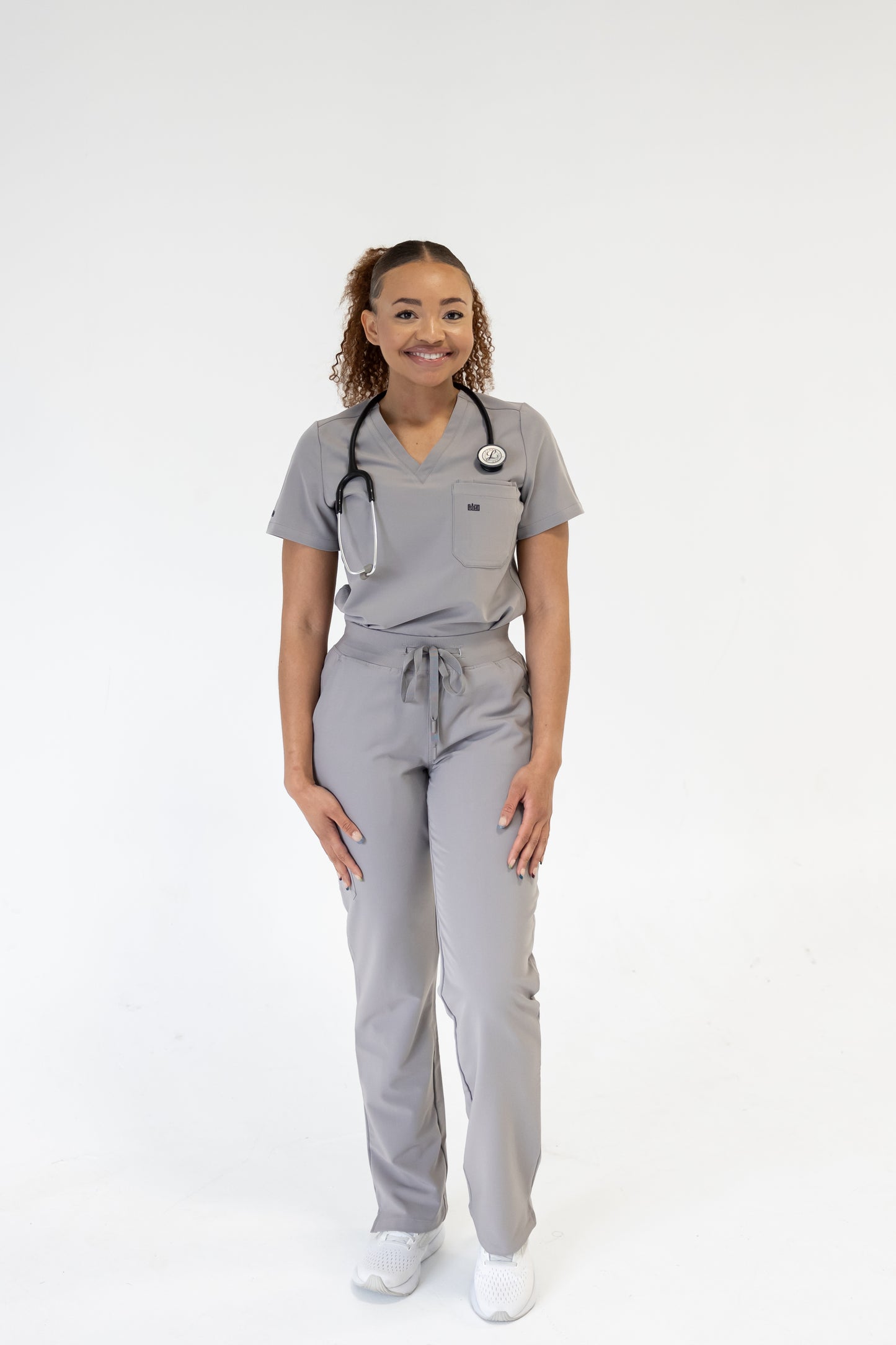 Women Classic Fit Scrub Pant (Gray)