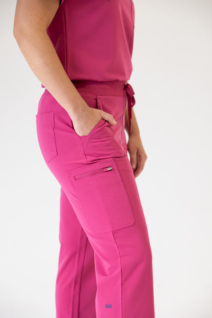 Women Classic Fit Scrub Pant (Pink)