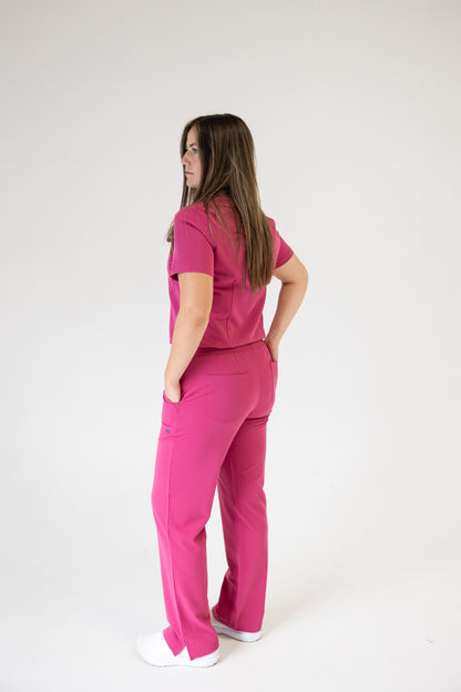 Women Classic Fit Scrub Pant (Pink)