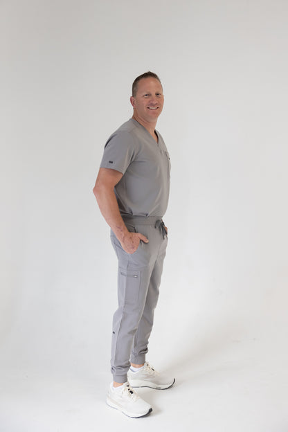 Men Jogger Scrub Pant (Gray)