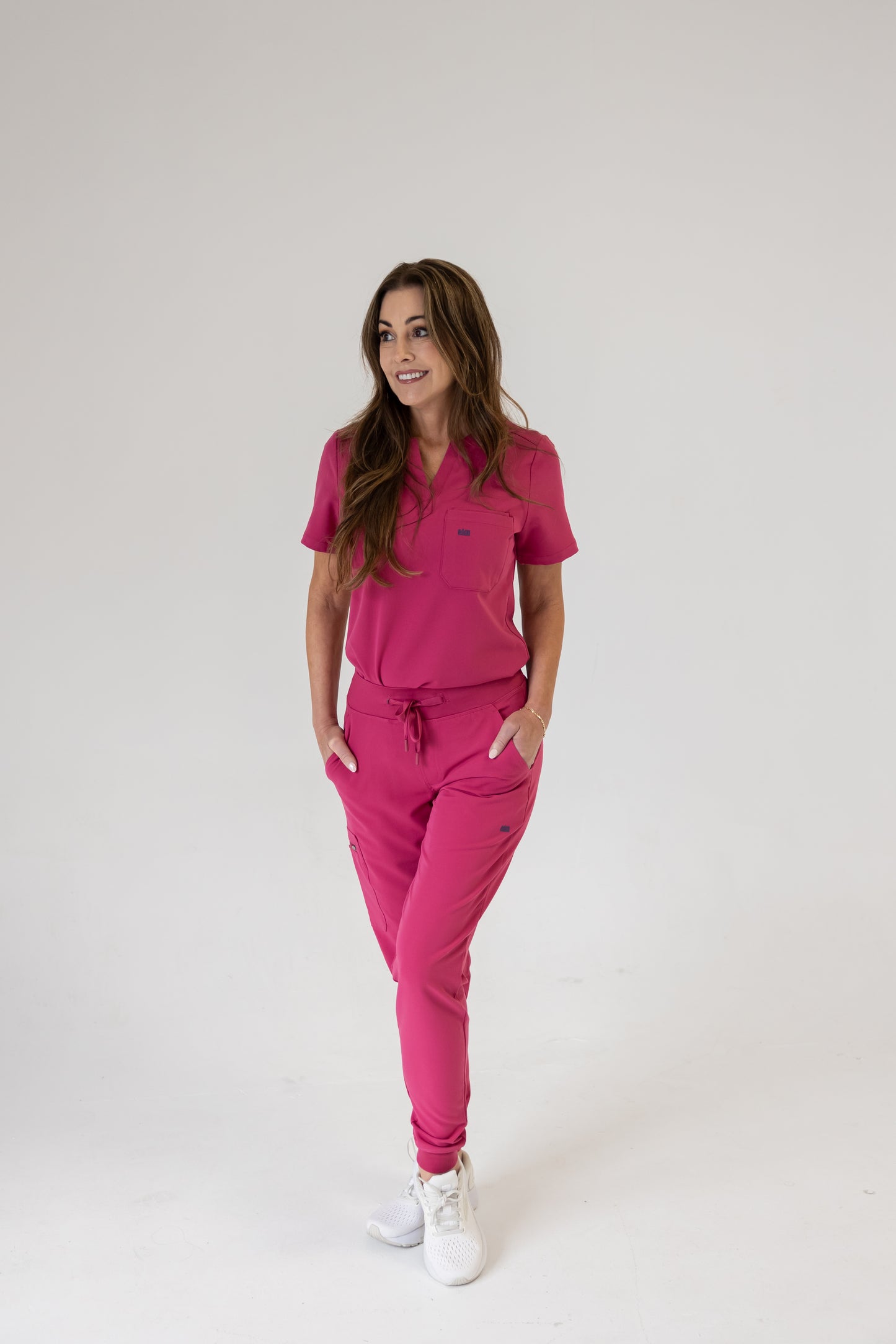 Women Jogger Scrub Pant (Pink)
