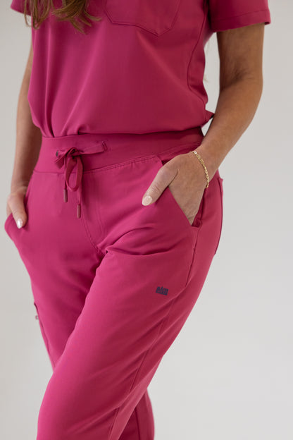Women Jogger Scrub Pant (Pink)