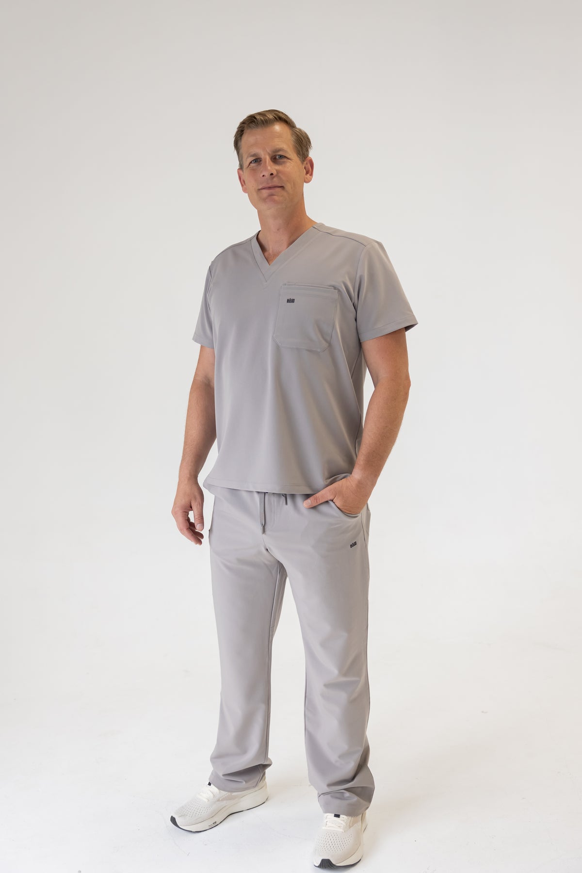 Men Classic Fit Scrub Pant (Gray)