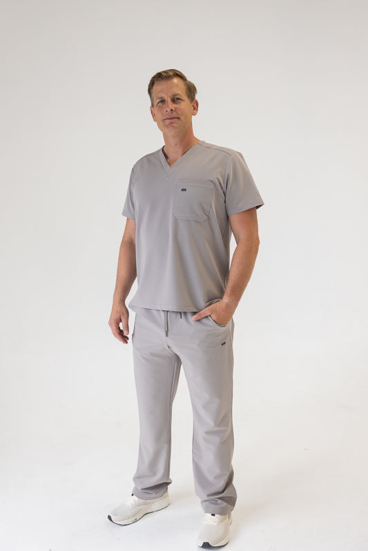 Men Classic Fit Scrub Pant (Gray)