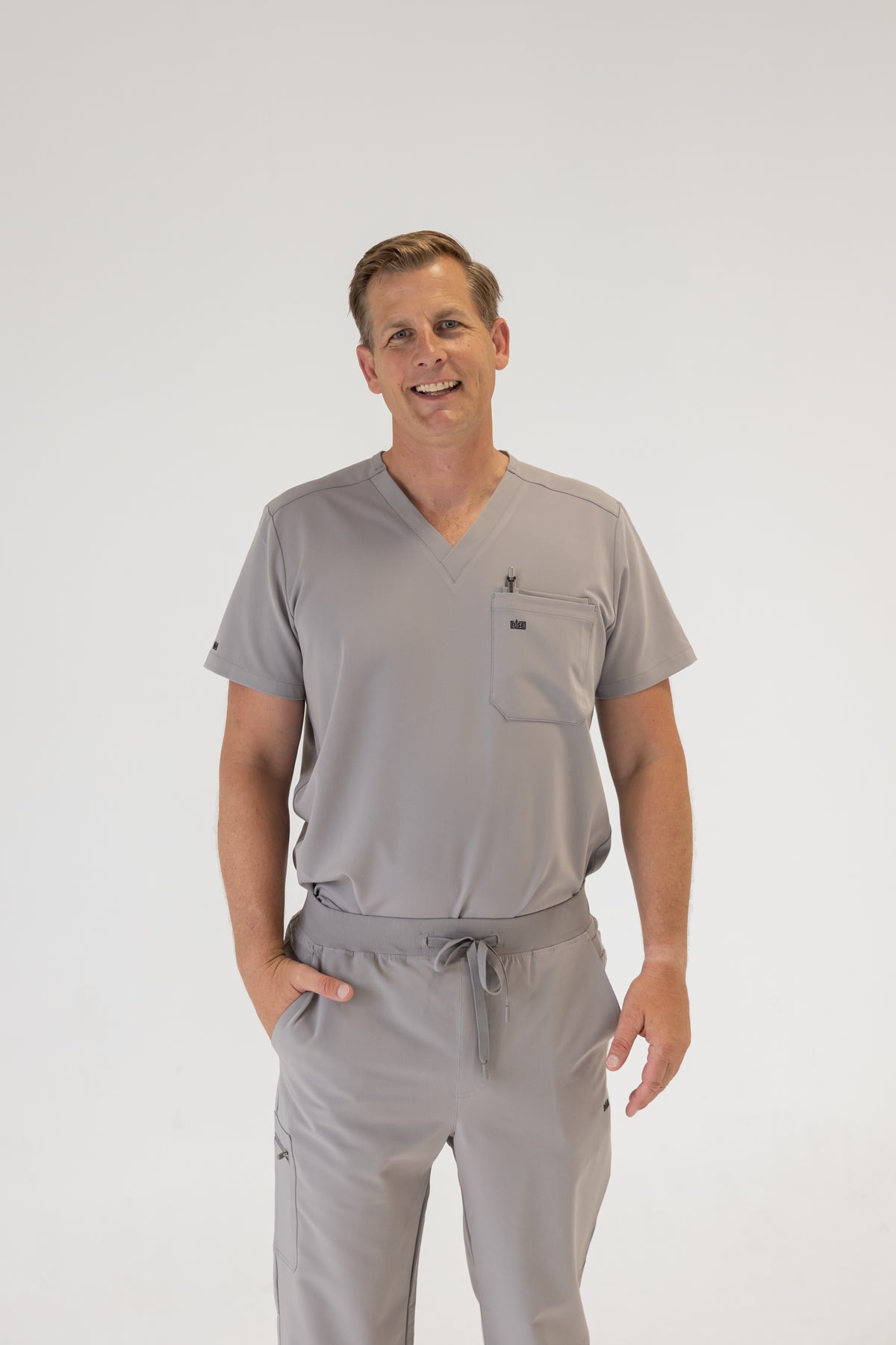 Men Classic Fit Scrub Pant (Gray)